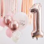 Ballongbukett - One today - Rosa/Roségull Ballongbukett - One today - Rosa/Roségull