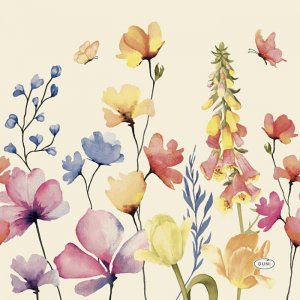 Servietter - små blomster - størrelse 33x33 cm - 20 stk Servietter - små blomster - størrelse 33x33 cm - 20 stk