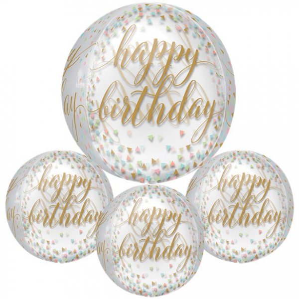 Ballong - Gratulerer med dagen - Konfetti-moro Ballong - Gratulerer med dagen - Konfetti-moro