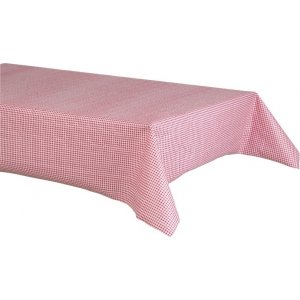 Duk - Rutete - Rd/Hvit - 6 m