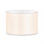Satengbnd - 25 m - Lys kremhvit - Bredde: 50 mm