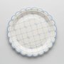 Papptallerkener - Bursdagsand - 17 cm - Lavendelbl� - 8-pakning
