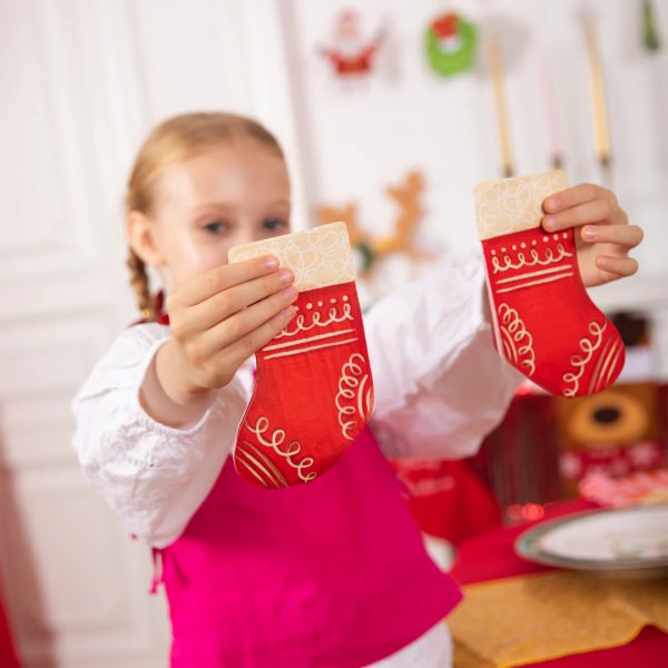 Servietter - Julestrmpe - 10-pakning