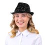 Svart hatt med paljetter