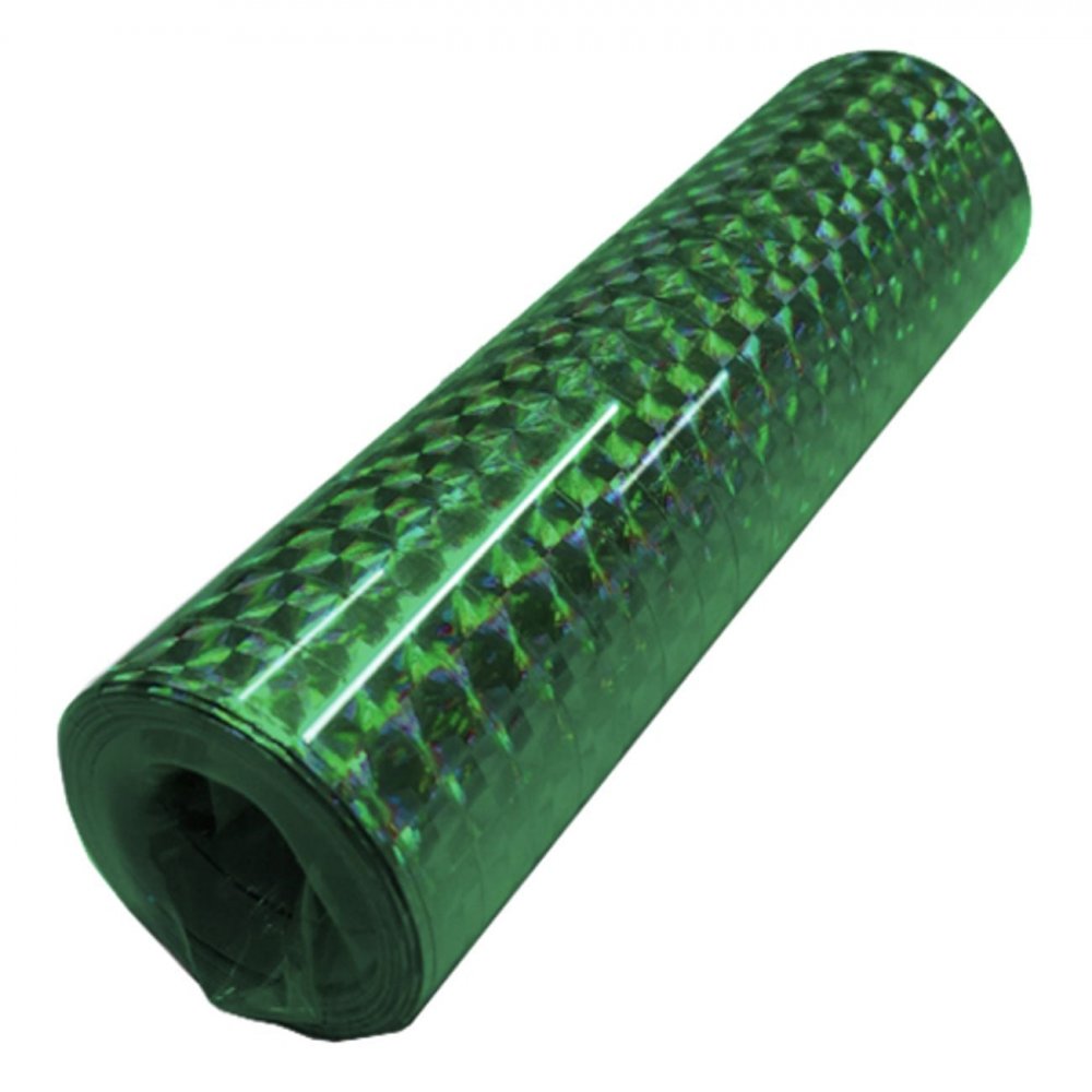Serpentin Holografisk Grønn 18x4m – Serpentiner, Små dekorasjoner