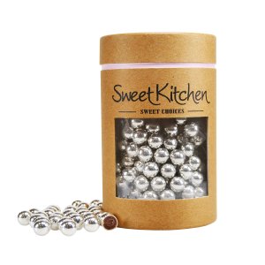 Sjokoladekuler - S�lv - Diameter ca. 1 cm - SweetKitchen - 70 g