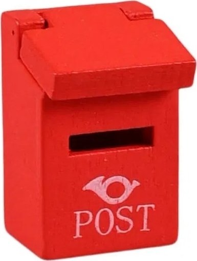 Mini-artikkel - Postkasse som kan �pnes - R�d