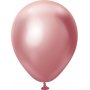 Miniballonger ensfargede - Premium 13 cm - Rosa Krom - 25-pakning