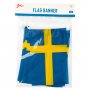 Flagggirlander - Sverige - Stoff - 6 meter Flagggirlander - Sverige - Stoff - 6 meter
