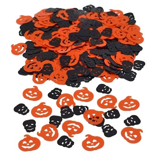 Konfetti – Halloween – Gresskar og Hodeskaller – Konfetti, Små dekorasjoner