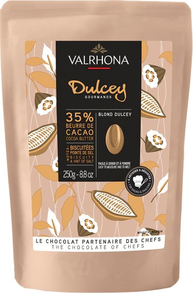 Hvit sjokolade - Dulcey karamellisert - 250g - Valrhona