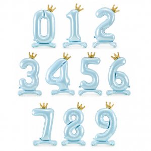 Tallballong - Stående - Krone - Lyseblå Tallballong - Stående - Krone - Lyseblå