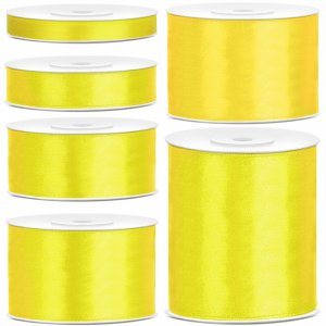 Satengbånd - Gult - 25 m Satengbånd - Gult - 25 m