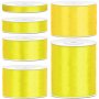 Satengbånd - 25 m - Gul - Bredde: 6 mm