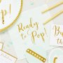 Servetter - Ready to pop - Mint/Guld