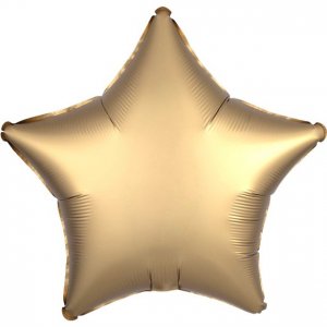 Folieballong - Matt gullstjerne Folieballong - Matt gullstjerne