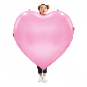 Folieballong - Hjerteformet XXL - Rosa Folieballong - Hjerteformet XXL - Rosa