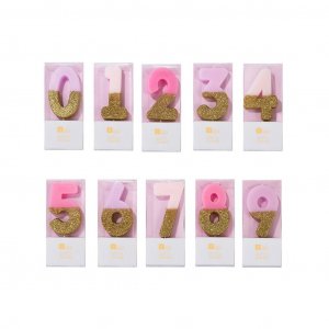 Talllys - Rosa/Gullglitter Talllys - Rosa/Gullglitter