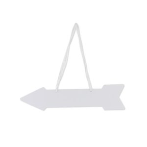Skilt - Hvitt - 41,5 x 10 cm Skilt - Hvitt - 41,5 x 10 cm