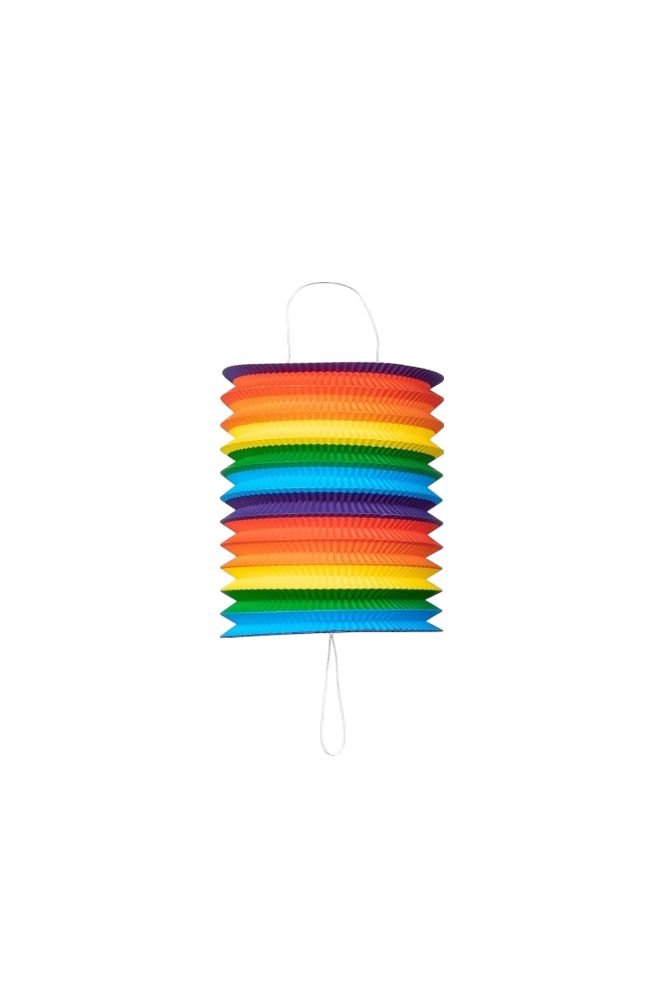 Lanterne – Papir – Regnbue – 16 cm – Lamper og lykter til bryllup, Bryllupsdekorasjoner