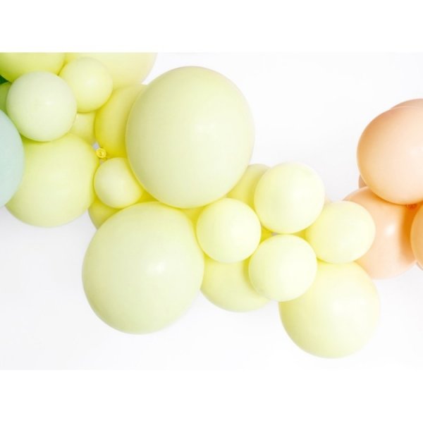 Pastellballonger - Premium 27 cm - Lysegule - 50-pakning