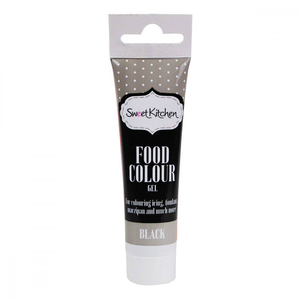Fargegel - Svart - Sweet Kitchen - 25 g - Pasta-/gelfarger, Kolorist