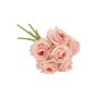 Blomsterbukett - 26 cm - 6 rosa roser Blomsterbukett - 26 cm - 6 rosa roser