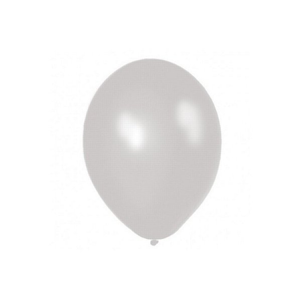 Ballonger - Metalliske - S�lv - 50-pakning