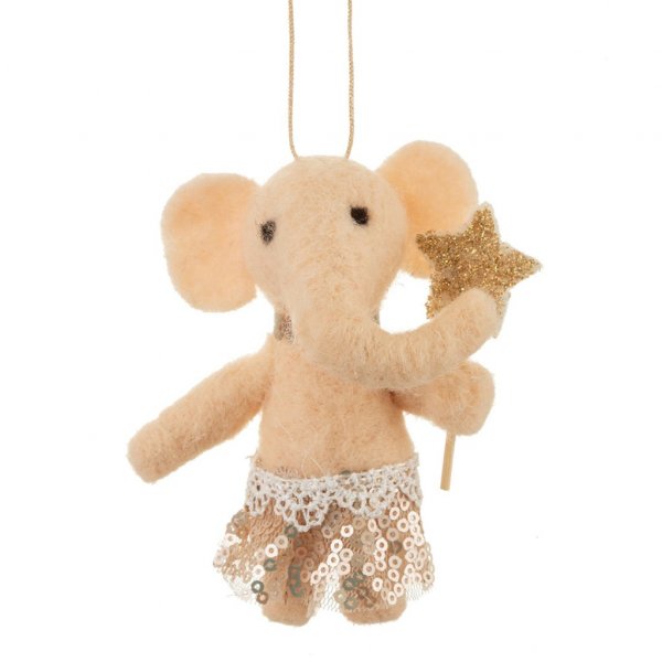 Juletre-pynt - Sass & Belle - Teppe - Elefant - Modell: Tyllskjørt Juletre-pynt - Sass & Belle - Teppe - Elefant - Modell: Tyllskjørt