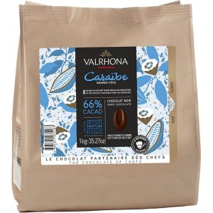 Mørk sjokolade - Caraibe - 1 kg - Valrhona Mørk sjokolade - Caraibe - 1 kg - Valrhona