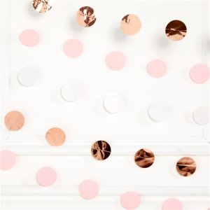 Girlander - Sirkler - Hvit/Rosa/Roségull - 6-pakning Girlander - Sirkler - Hvit/Rosa/Roségull - 6-pakning