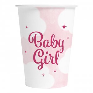 Papirkopper Baby Girl Rosa 8-pakning Papirkopper Baby Girl Rosa 8-pakning