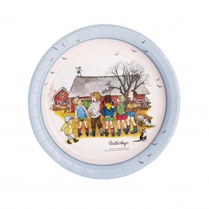 Papirtallerkener - Bullerbyn 8-pakning 23cm