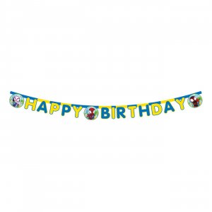 Garland - Gratulerer med dagen - Spidey og hans fantastiske venner - 2 m