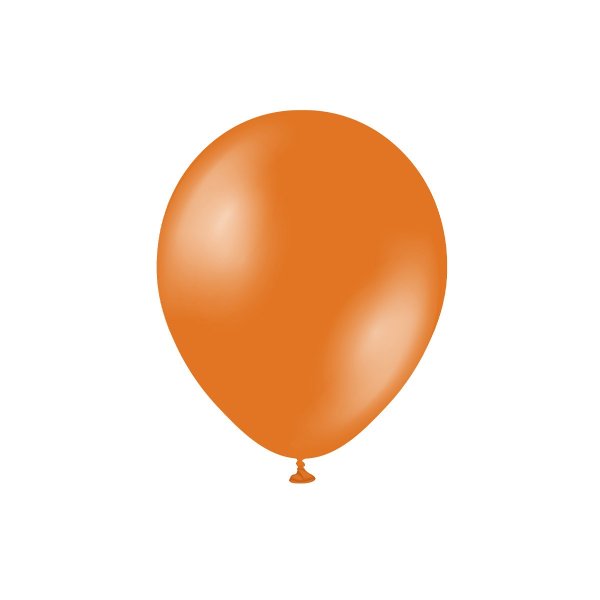 Ballonger - Metalliske - Oransje - 50-pakning - 28 cm