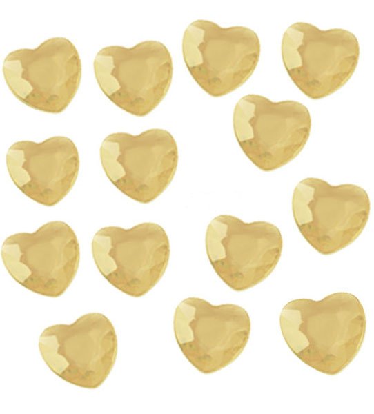 Diamantkonfetti - Hjerter - Gull - 28 gram Diamantkonfetti - Hjerter - Gull - 28 gram