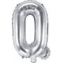 Bokstavballonger - Slv - 35 cm - Bokstav: Q