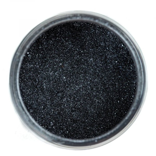 Spiselig glitter - Super Streusel - SuperLustreDust - Svart - 10 g