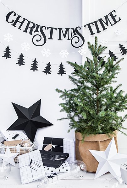 Hengende stjerner - 6-pakning - Hvit