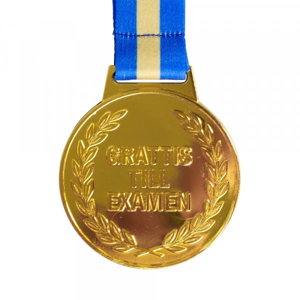 Medalje - Gratulerer med uteksamineringen - Metall