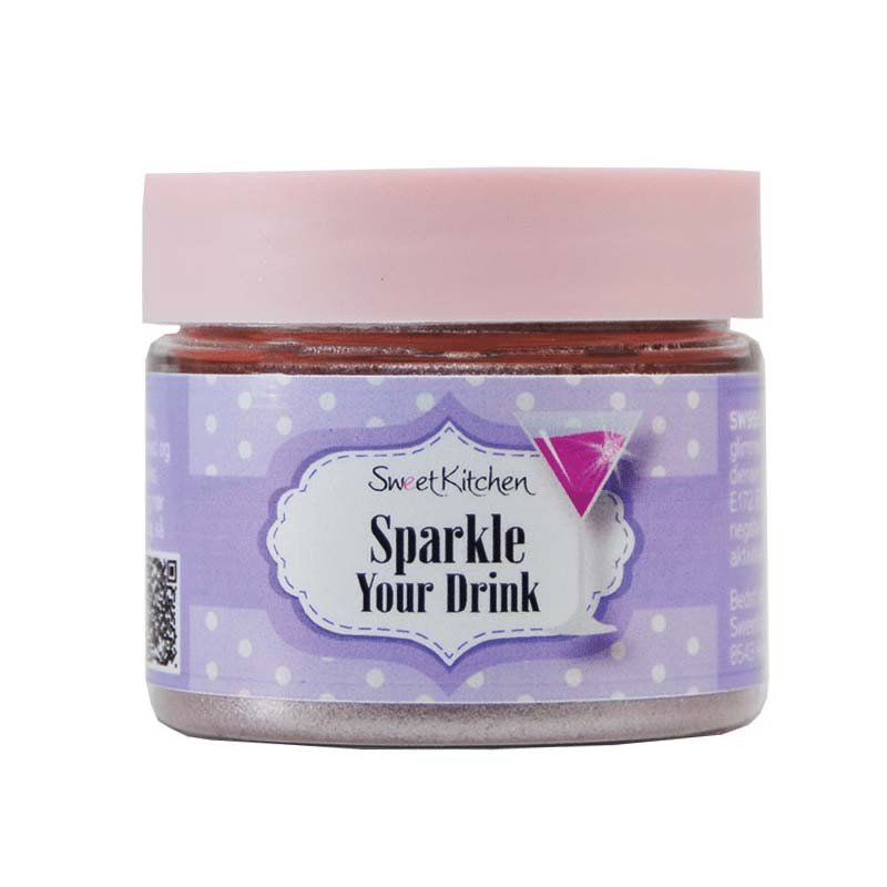 Drikkeglitter - Sparkle Your Drink - Lilla - SweetKitchen - 10 g - Andre ingredienser