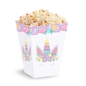 Popcornboks - Enhjørning - 6-pakning Popcornboks - Enhjørning - 6-pakning