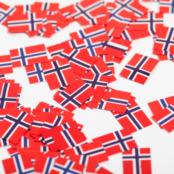 Konfetti - Norge - 150 stk Konfetti - Norge - 150 stk