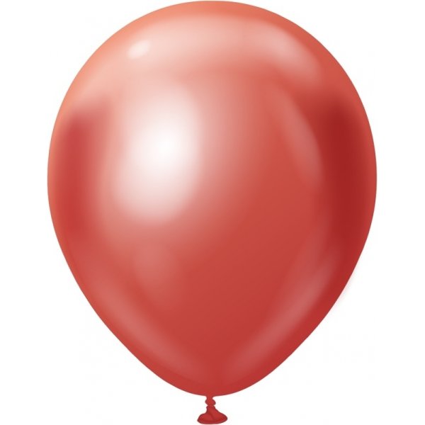 Ballonger ensfargede - Premium 30 cm - Rød Krom Ballonger ensfargede - Premium 30 cm - Rød Krom