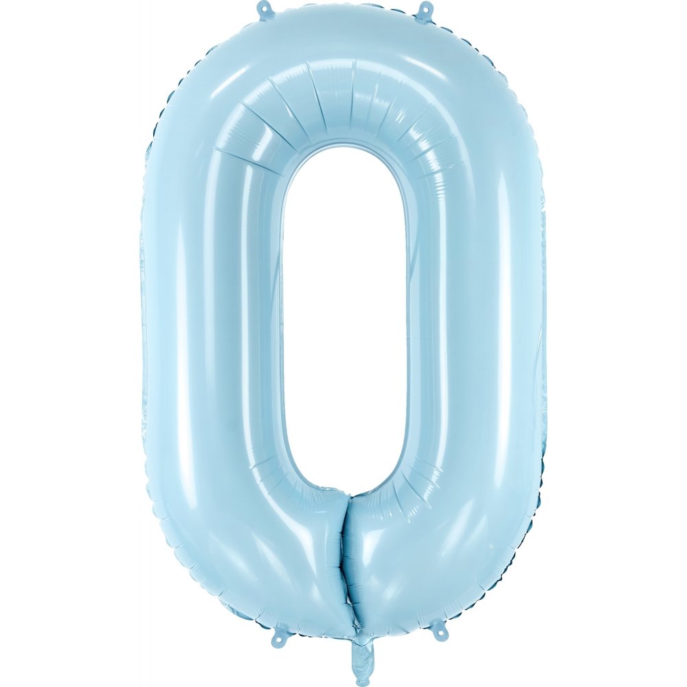 Tallballong - Lyseblå - 86 cm - Tall: 0 - Tallballonger, Ballonger
