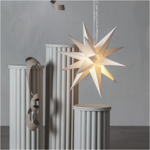 Julestjerne - Desember 55 cm - Hvit Julestjerne - Desember 55 cm - Hvit