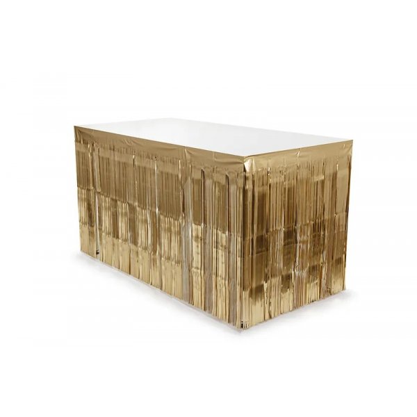 Bordskj�rt - Metallisk gull - 300 x 80 cm