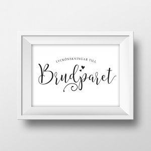 Skilt - Gratulerer Skilt - Gratulerer