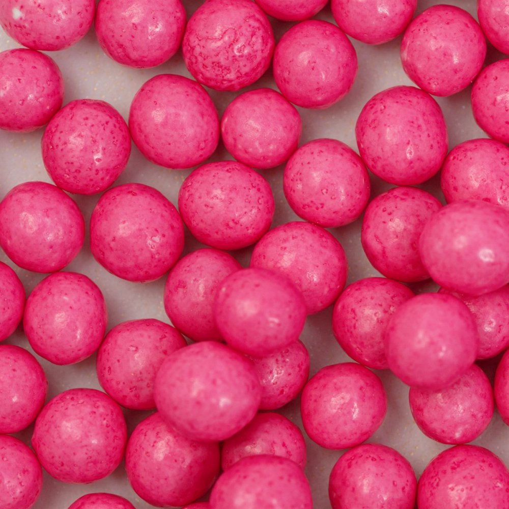 Sukkerperler – knallrosa – 4 mm – PME – 74 g – Festbaking