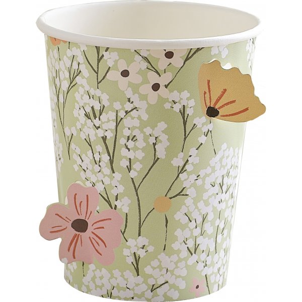 Papirkopper - Ditsy Floral - 8-pakning Papirkopper - Ditsy Floral - 8-pakning